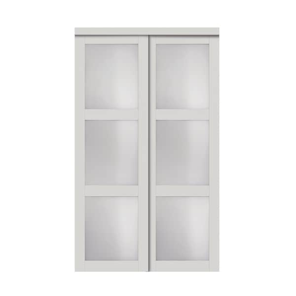 Renin Renin 48 in. x 80 1/2 in. Euro 3-Lite Bypass Door EU2030BWFGE048080 - main